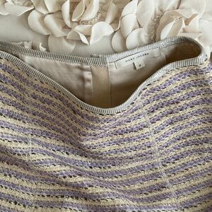Marc Jacobs Lavender and Cream tweed Textured skirt